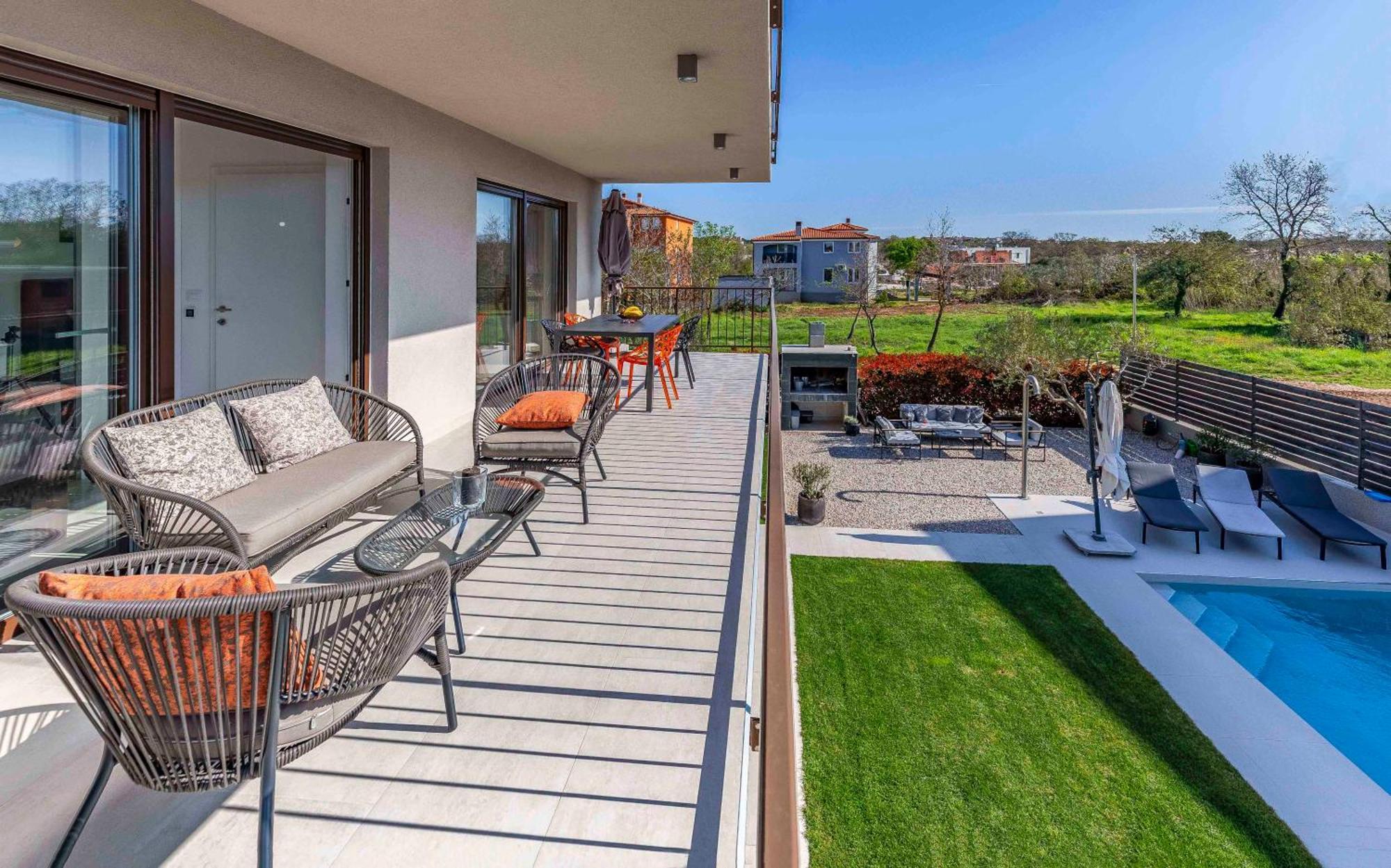 Ap Caci Mit Pool - Istriensonne 0712-0737 Apartment Medulin Bagian luar foto